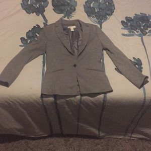 Heather grey 1 button blazer. H&M size 8